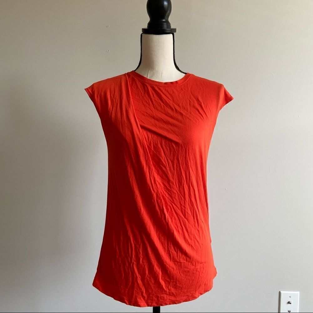 Forever 21 Orange/Red Wrap Top